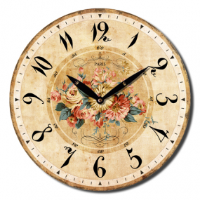Obrázok pre Drevené hodiny Retro 15 cm