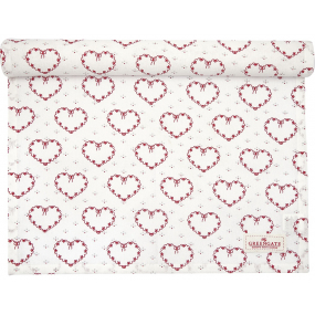 Obrázok pre Behúň Layla Heart White 140 x 45 cm