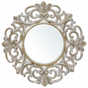 Obrázok pre Okrúhle zrkadlo s ozdobným rámom