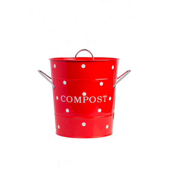 Obrázok pre Kovový box na kompost červený