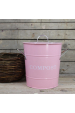 Obrázok pre Kovový box na kompost ružový s bodkami